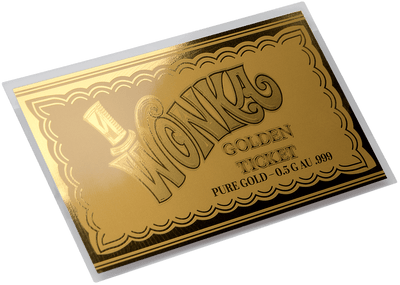 1/2g Pure Gold Wonka Golden Ticket