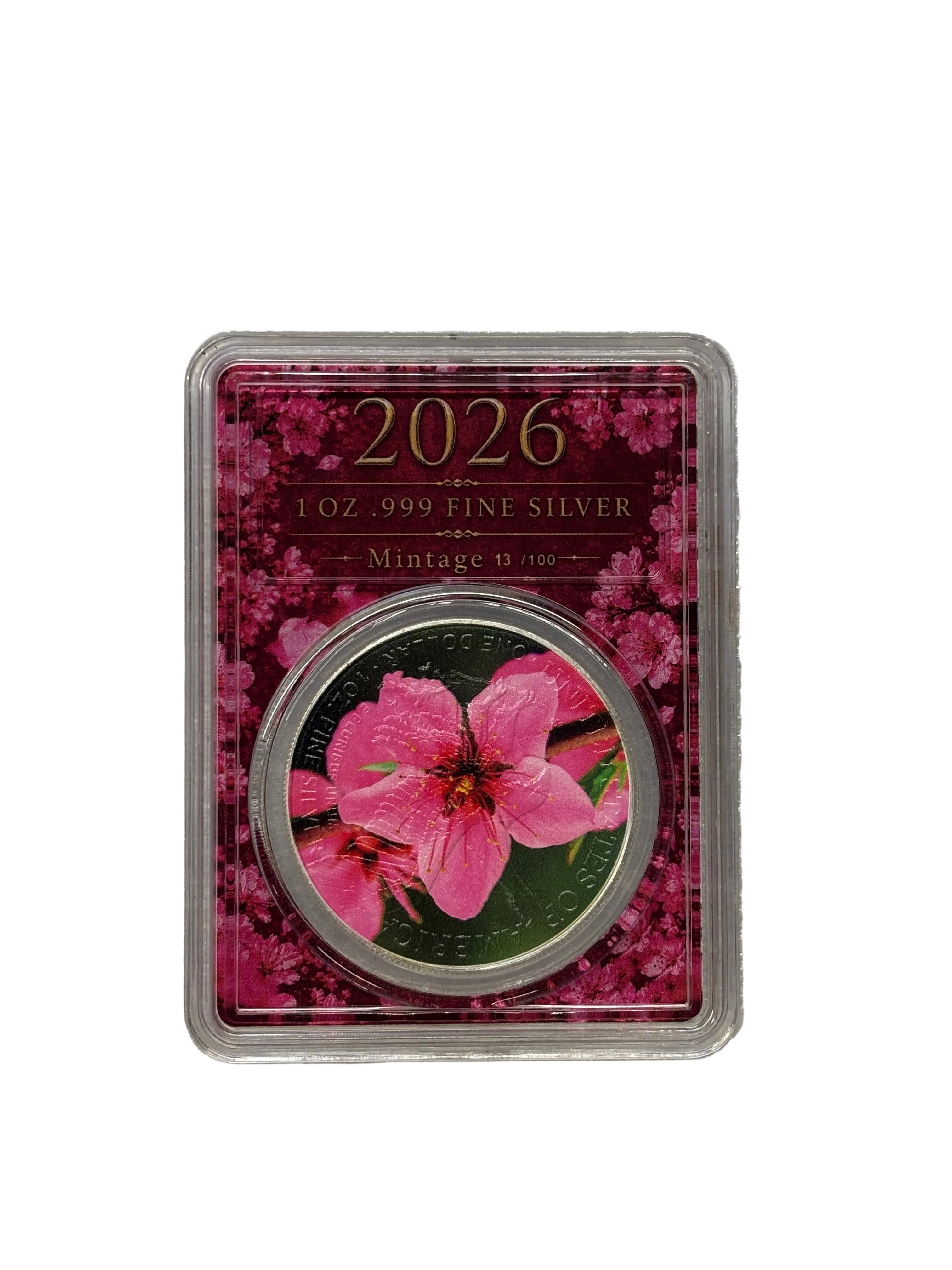 1oz Pure Silver Coin ASE Blossoms