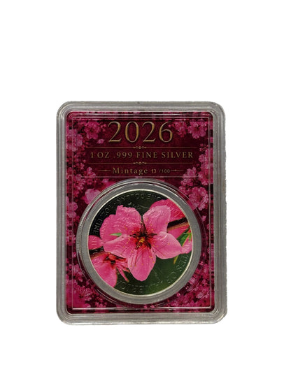 1oz Pure Silver Coin ASE Blossoms