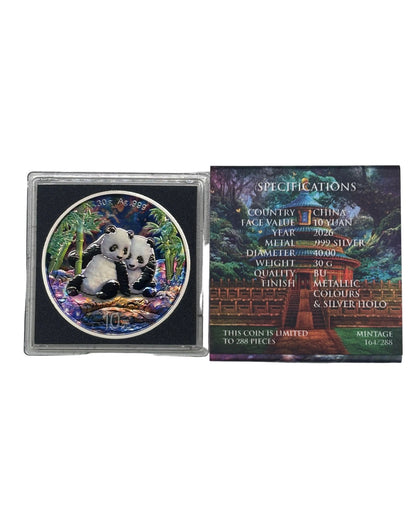 30g Pure Silver Enchanted Panda Coin