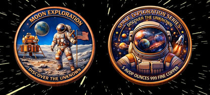 5oz Copper Round Space Exploration