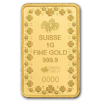 PAMP 1g Lucky Pig Pure Gold Bar