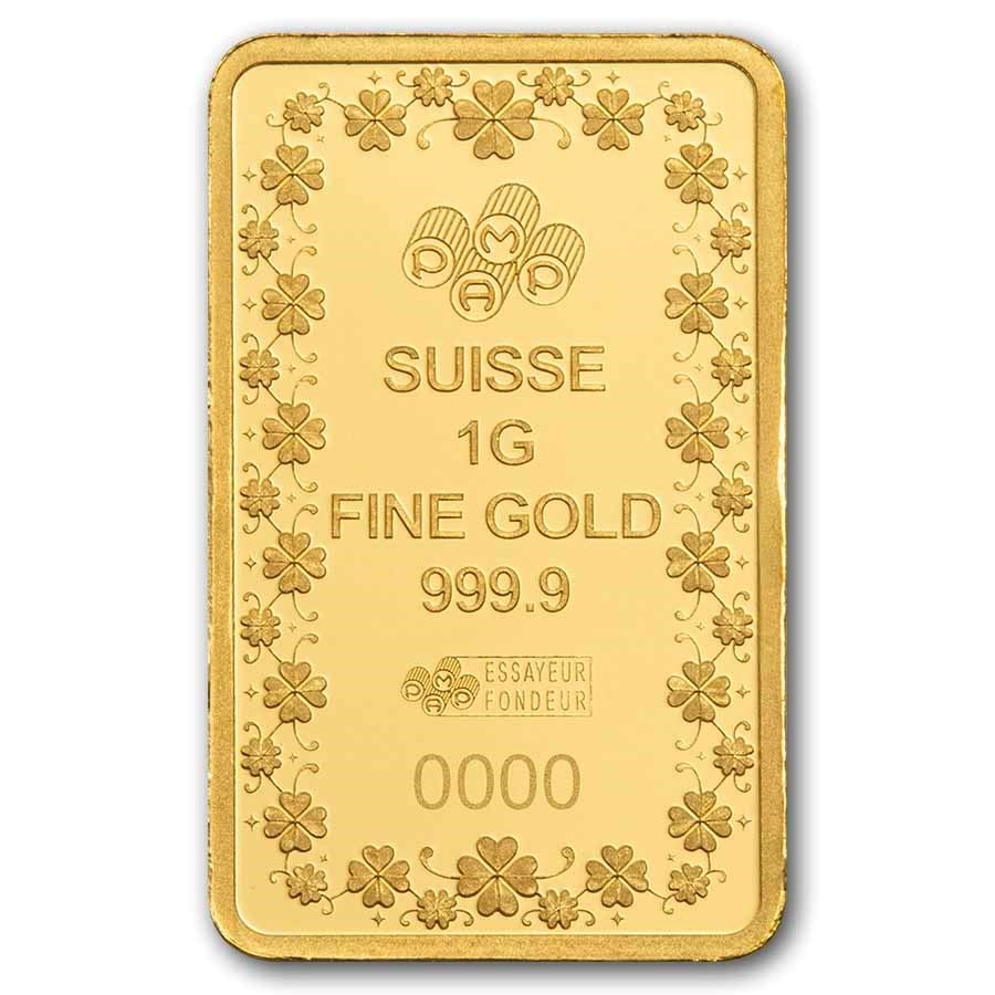 PAMP 1g Lucky Pig Pure Gold Bar