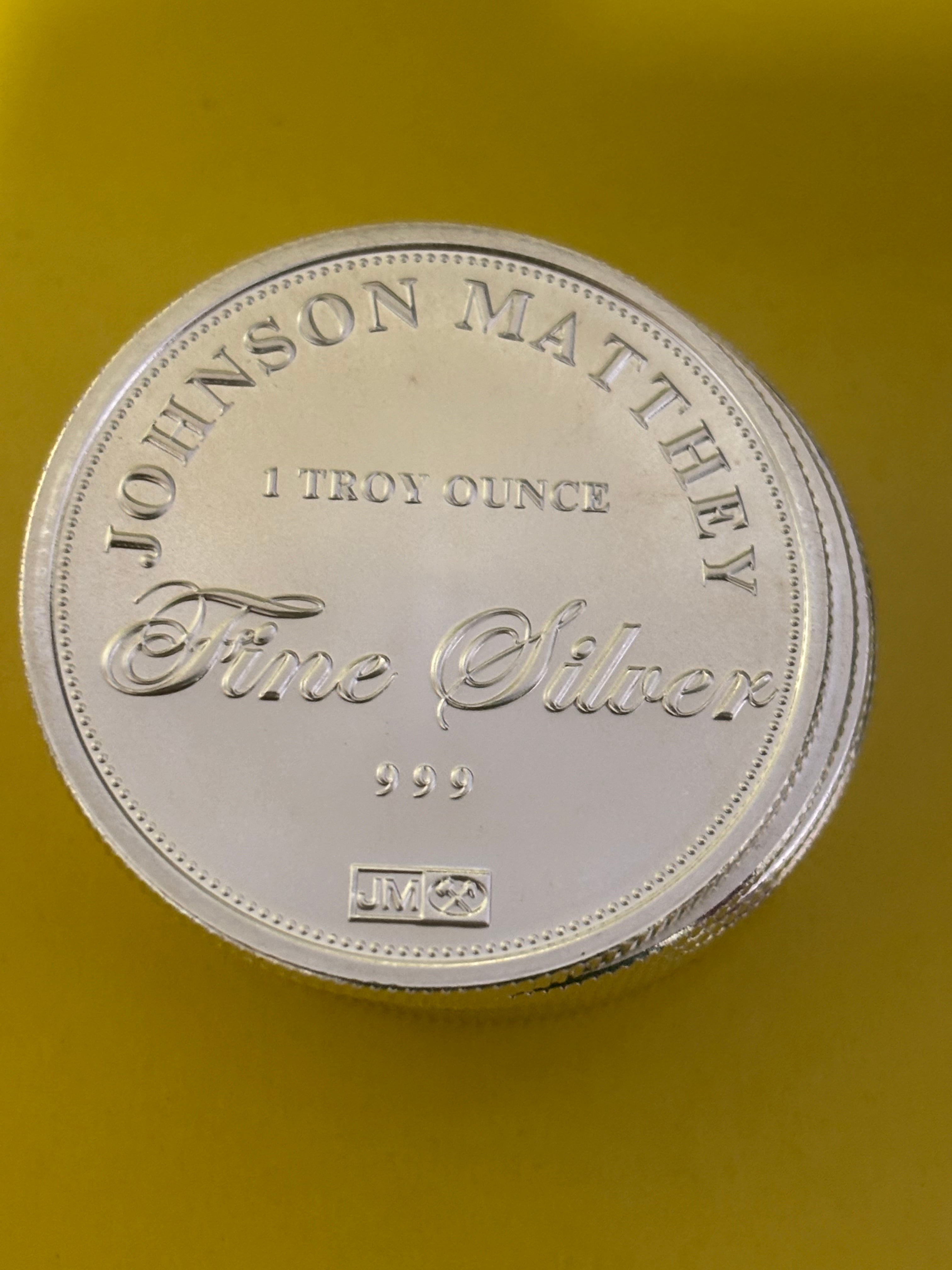 Johnson Matthey 1oz .999 Silver Round
