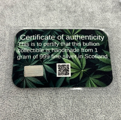 1g Fine Silver Various Carded Bars