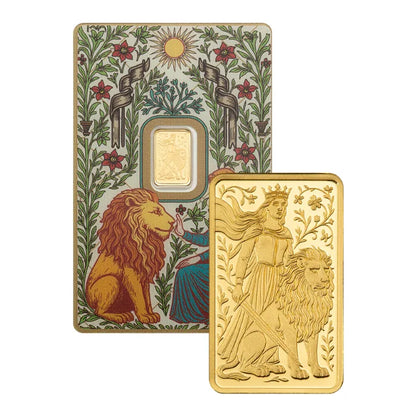 Pre Sale 1g Pure Gold Pamp Bar Una And The Lion