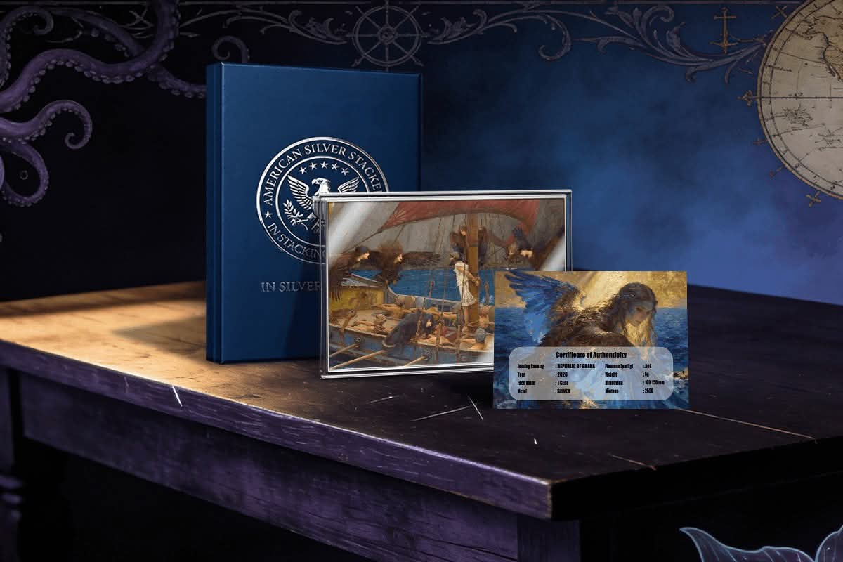 5g Pure Silver Note Ulysses And The Sirens