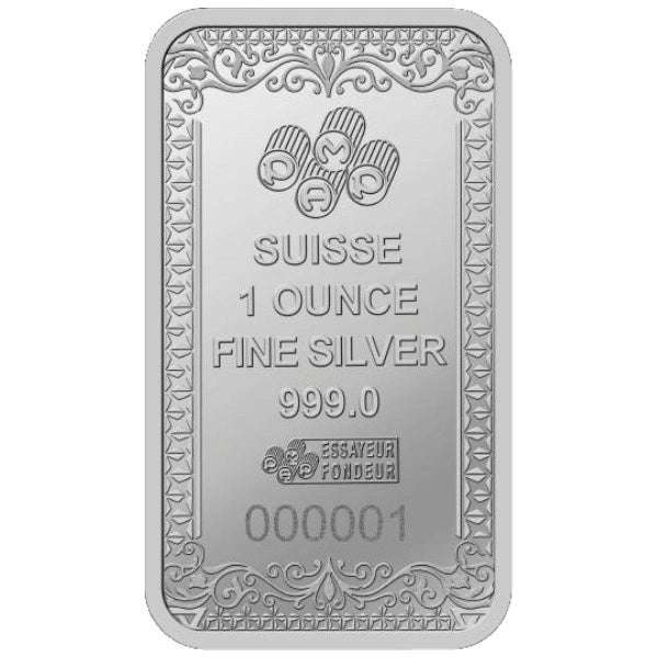 1oz PAMP Pure Silver Bar Moses & Batya