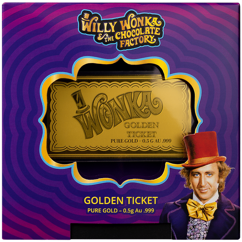 1/2g Pure Gold Wonka Golden Ticket
