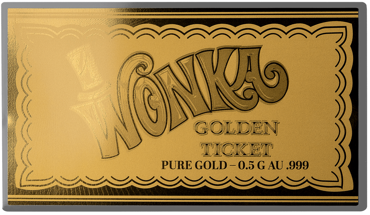 1/2g Pure Gold Wonka Golden Ticket