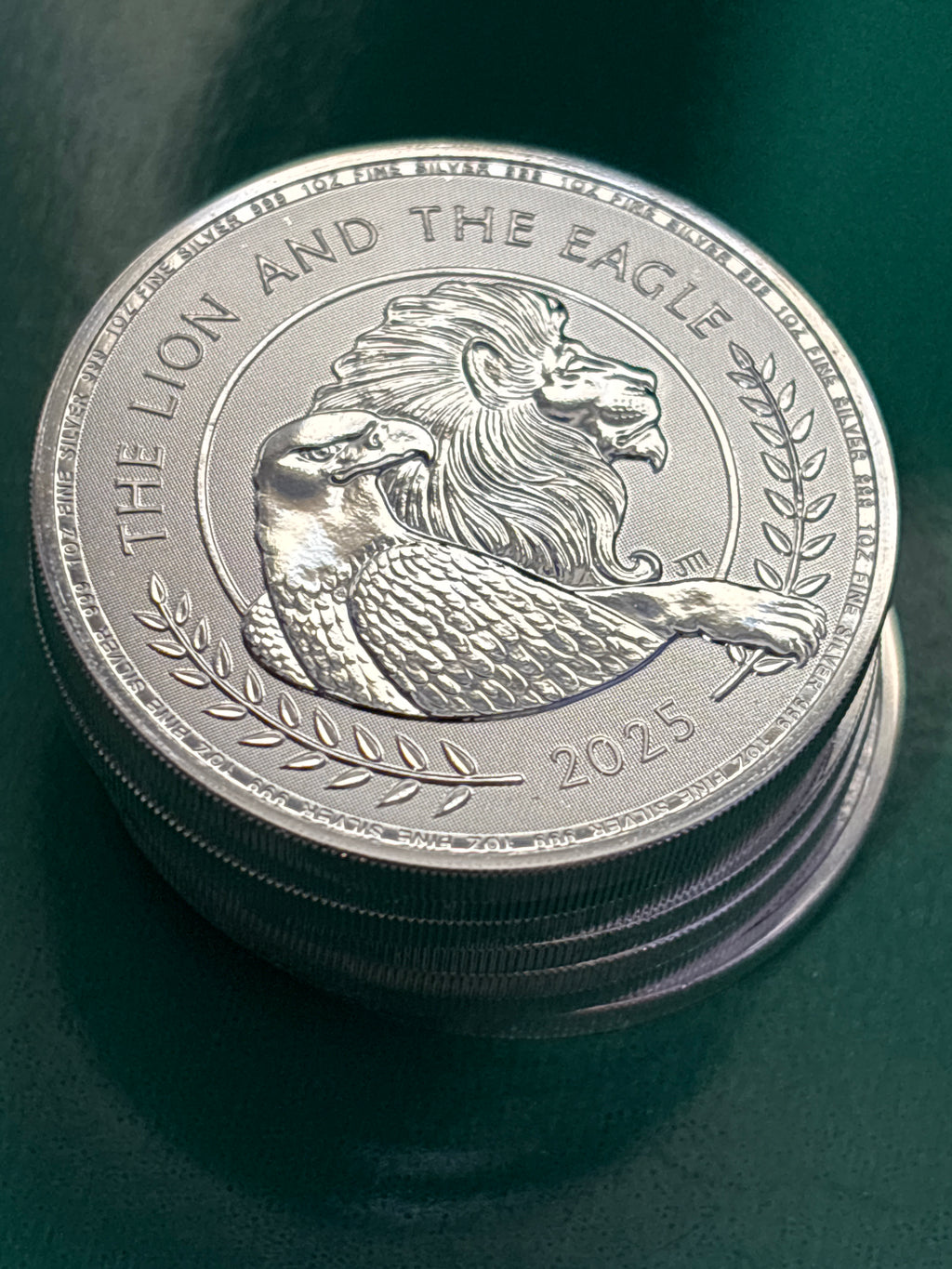 1oz .999 Silver Coin Royal Mint Lion & Eagle