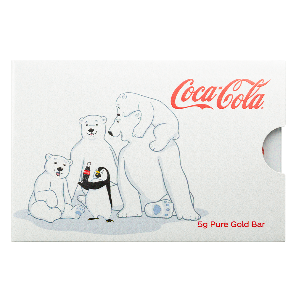 5g 999.9 Gold Pamp Coca Cola Christamas Polar Bear
