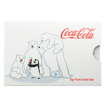 5g 999.9 Gold Pamp Coca Cola Christamas Polar Bear