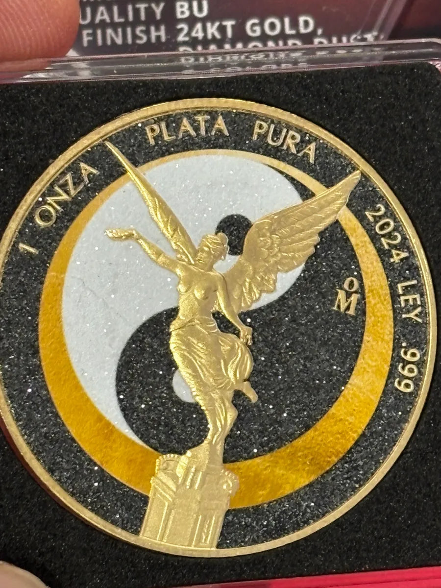 1oz .999 Silver Libertad Diamond Dust Edition