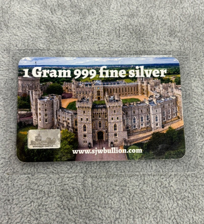 1g Fine Silver Various Carded Bars