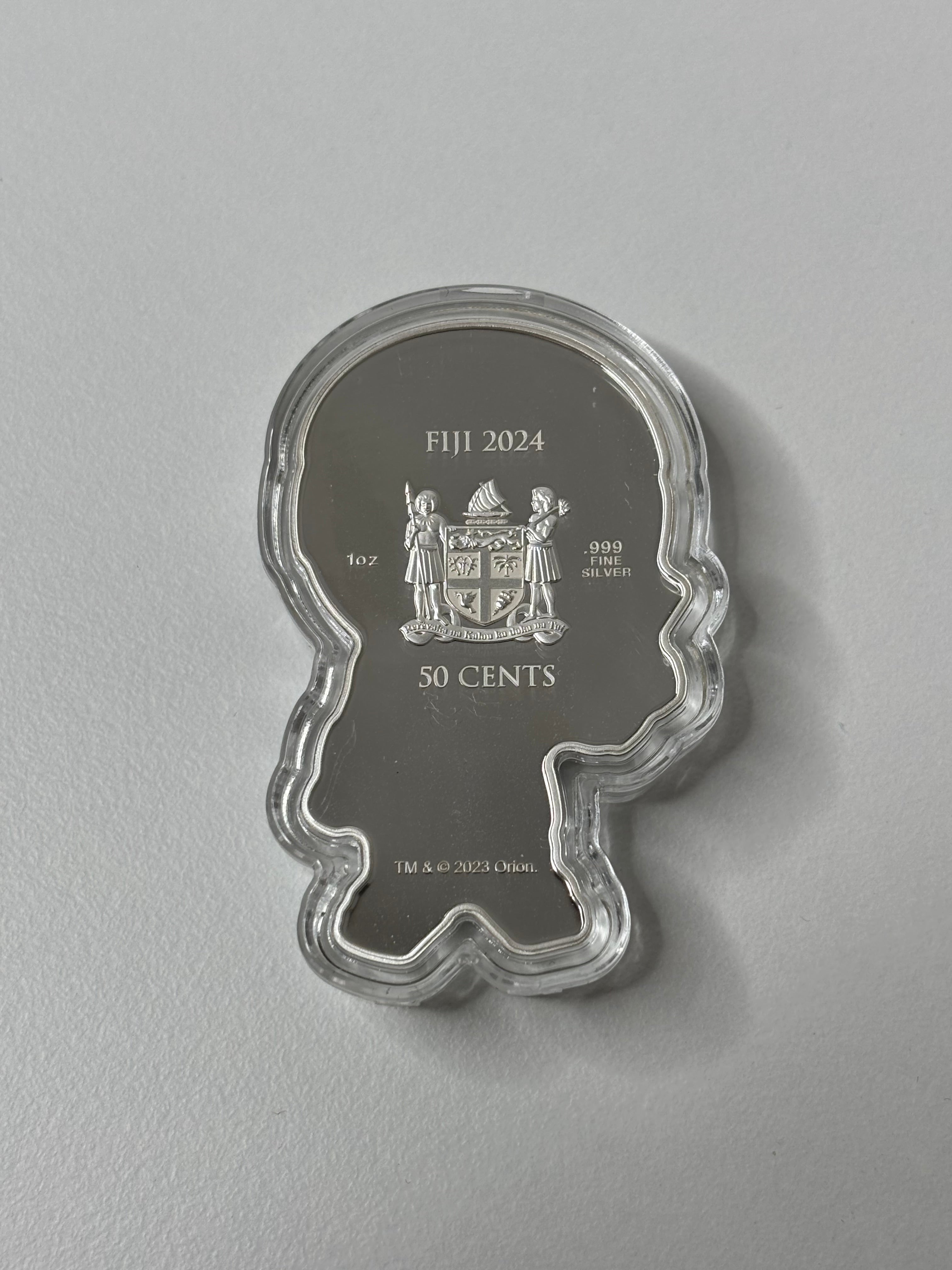 1oz robocop silver shaped coin