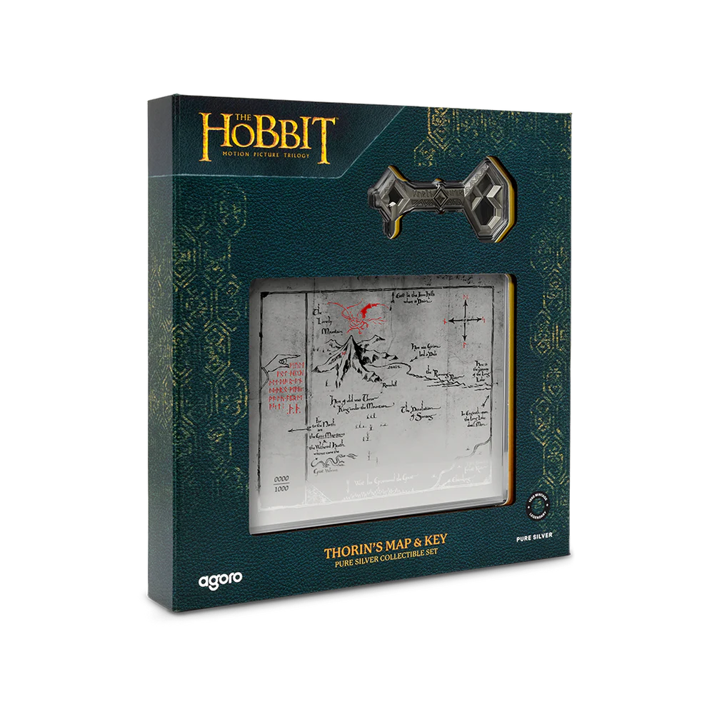 THE HOBBIT Thorin's Map and Key
3/4 oz Pure Silver Coin + 5g Pure Silver Foil Set