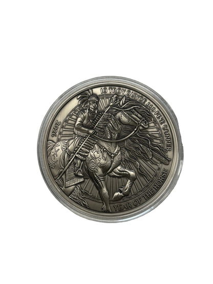 10oz Copper Round Year Of The War Horse