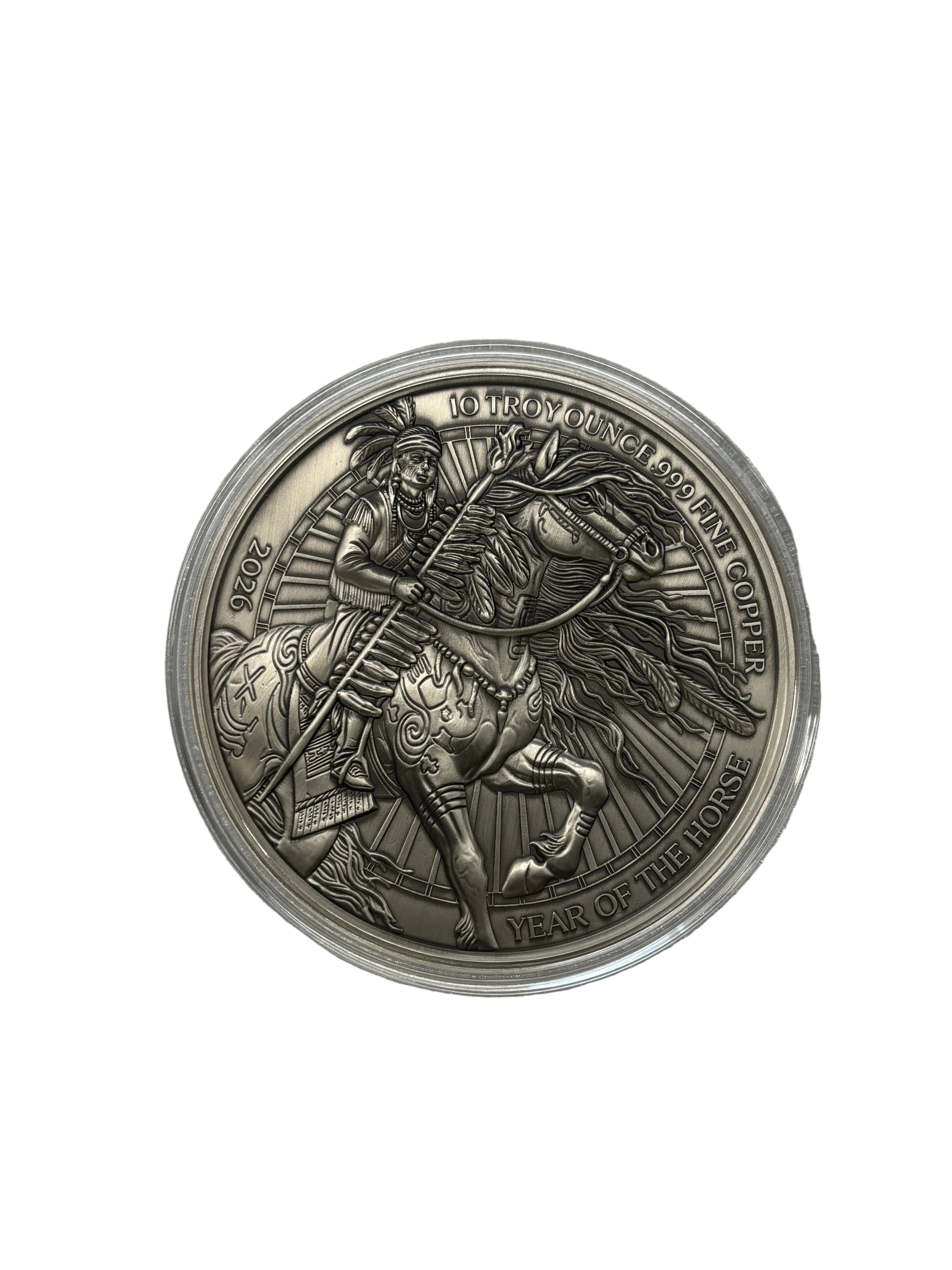 10oz Copper Round Year Of The War Horse