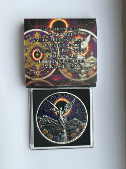 2021 1oz Pure Silver Libertad Celestial Eclipse