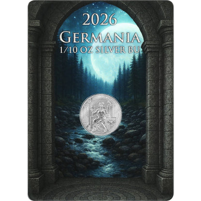 1/10th Oz Pure Silver Germania Coin