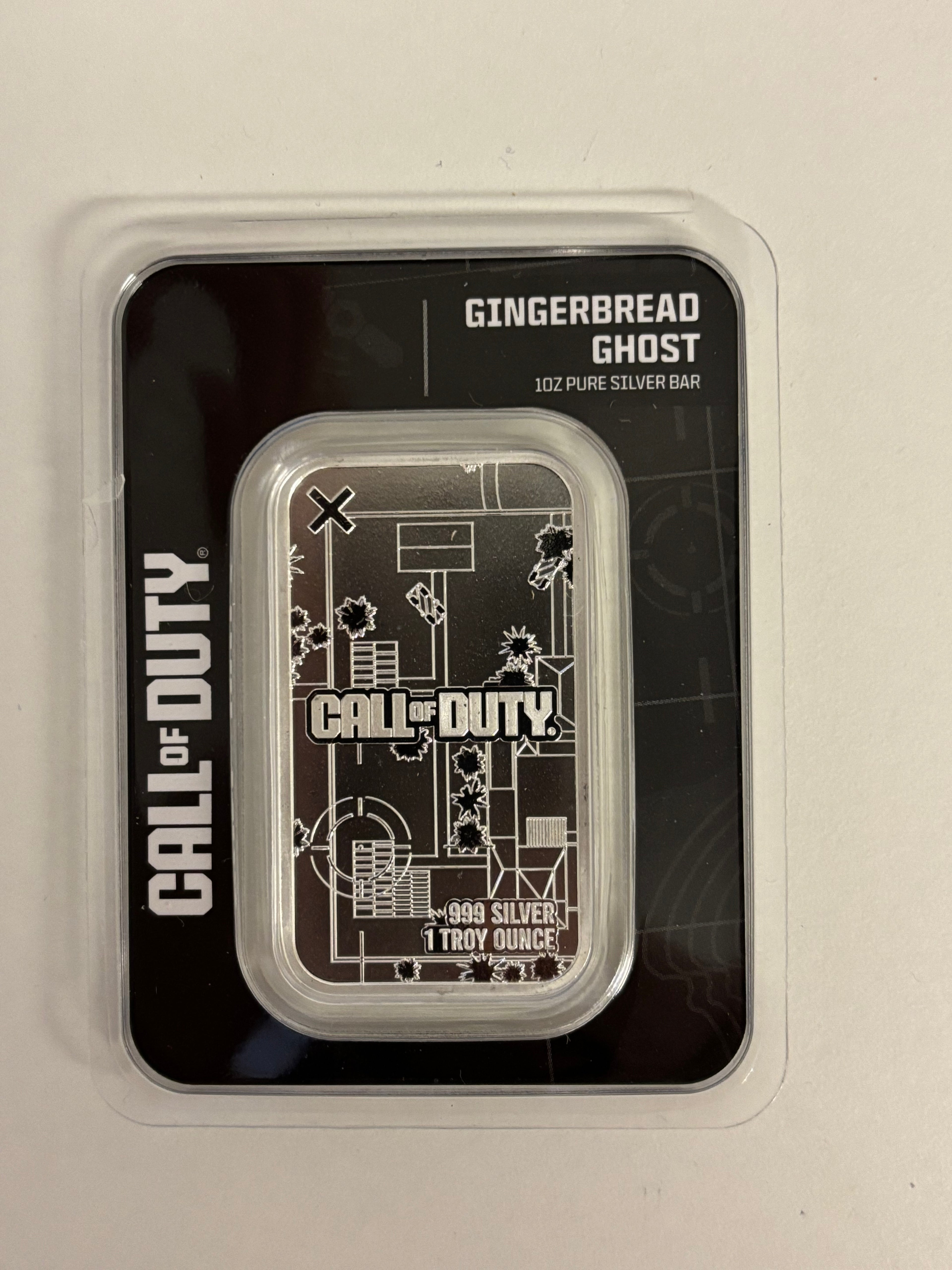 1oz .999 Silver GingerBread man Call Of Duty