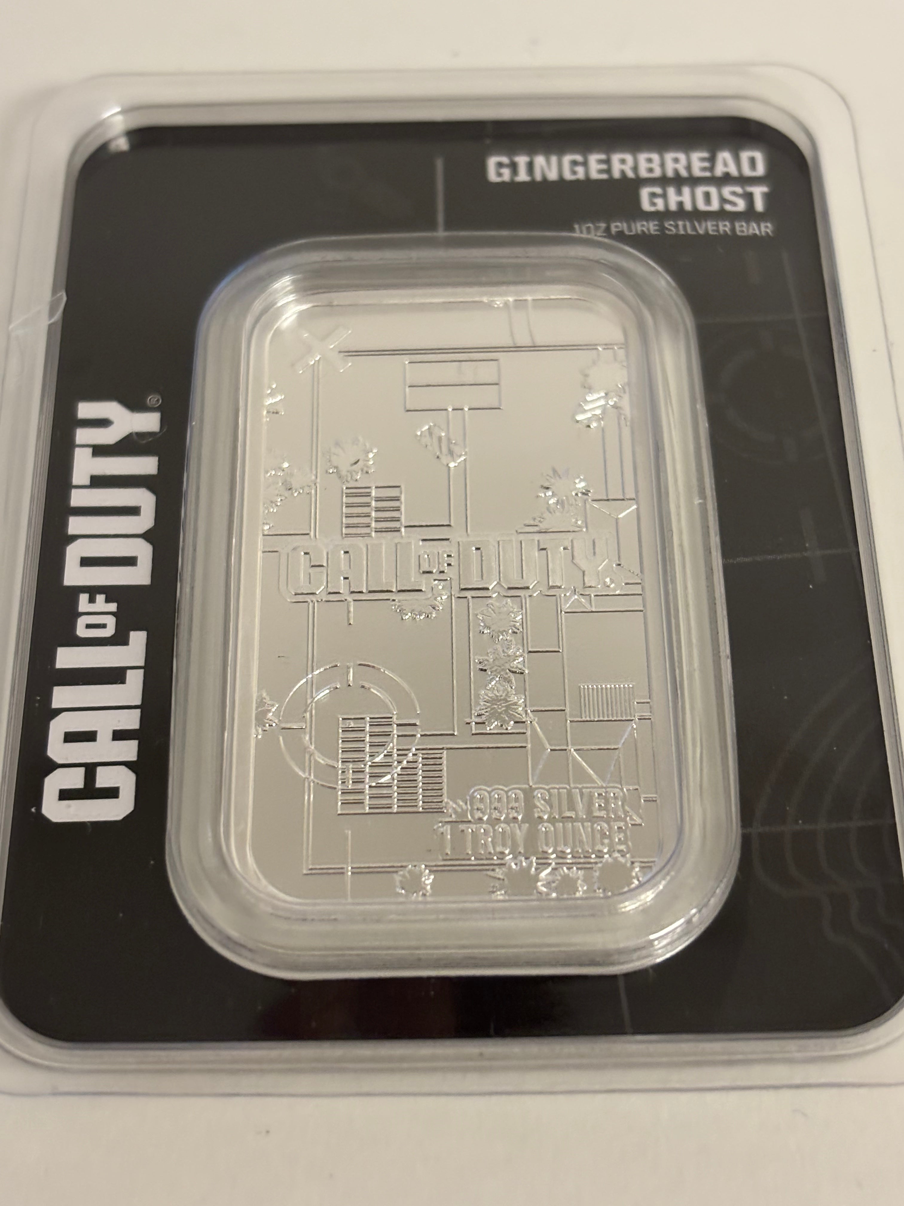 1oz .999 Silver GingerBread man Call Of Duty