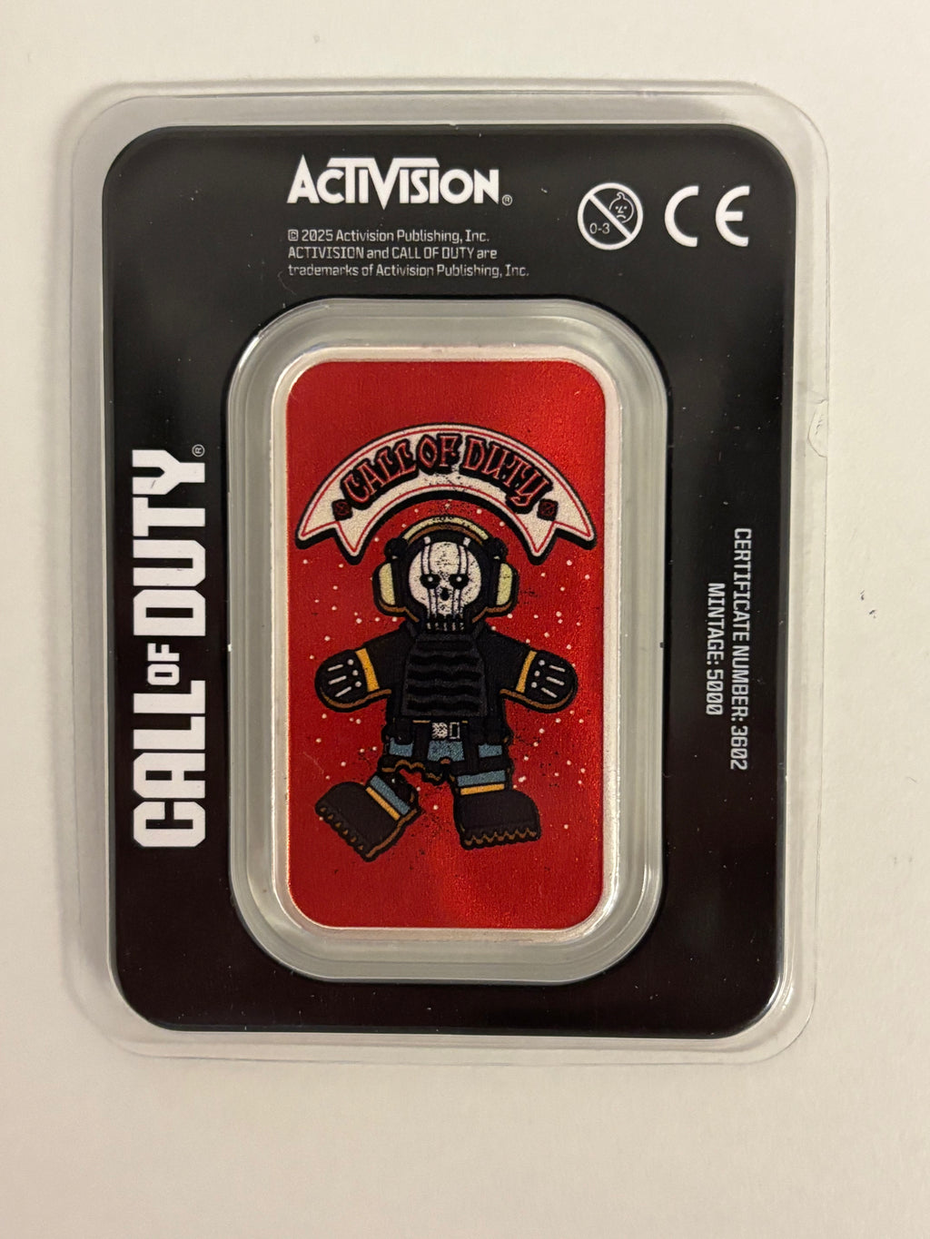 1oz .999 Silver GingerBread man Call Of Duty