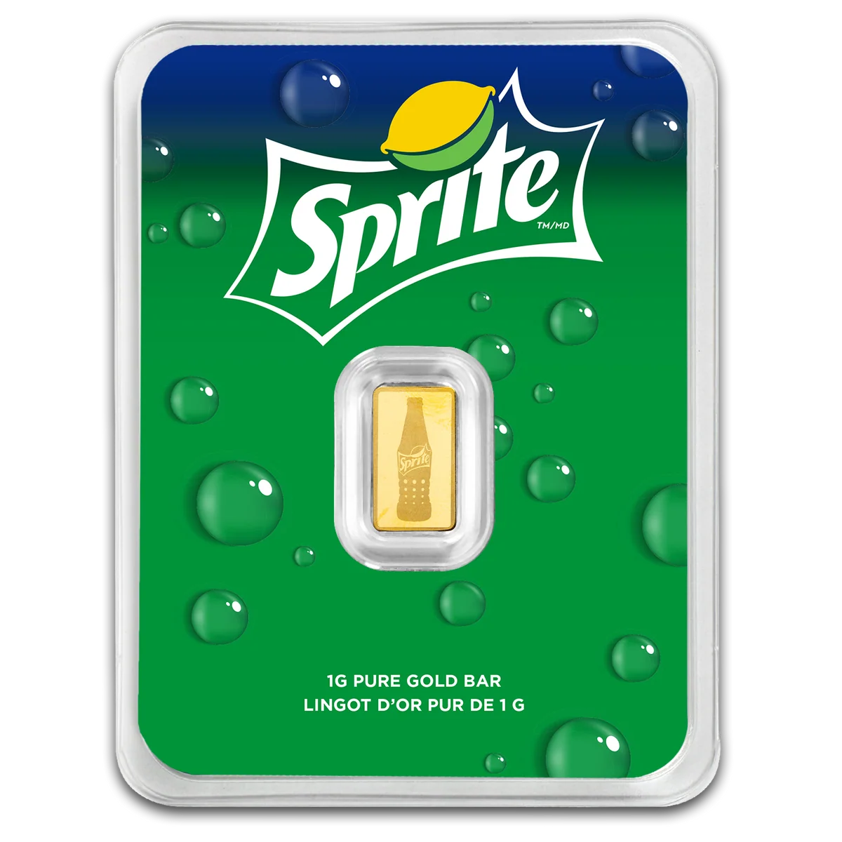 Sprite 1g Pure Gold Bar In Tep