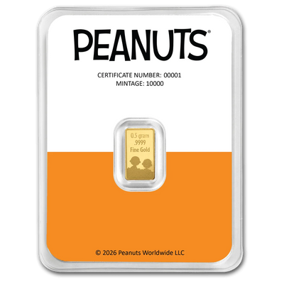 2026 PAMP Peanuts Great Pumpkin 60th Anniversary 1/2g Pure Gold Bar in TEP