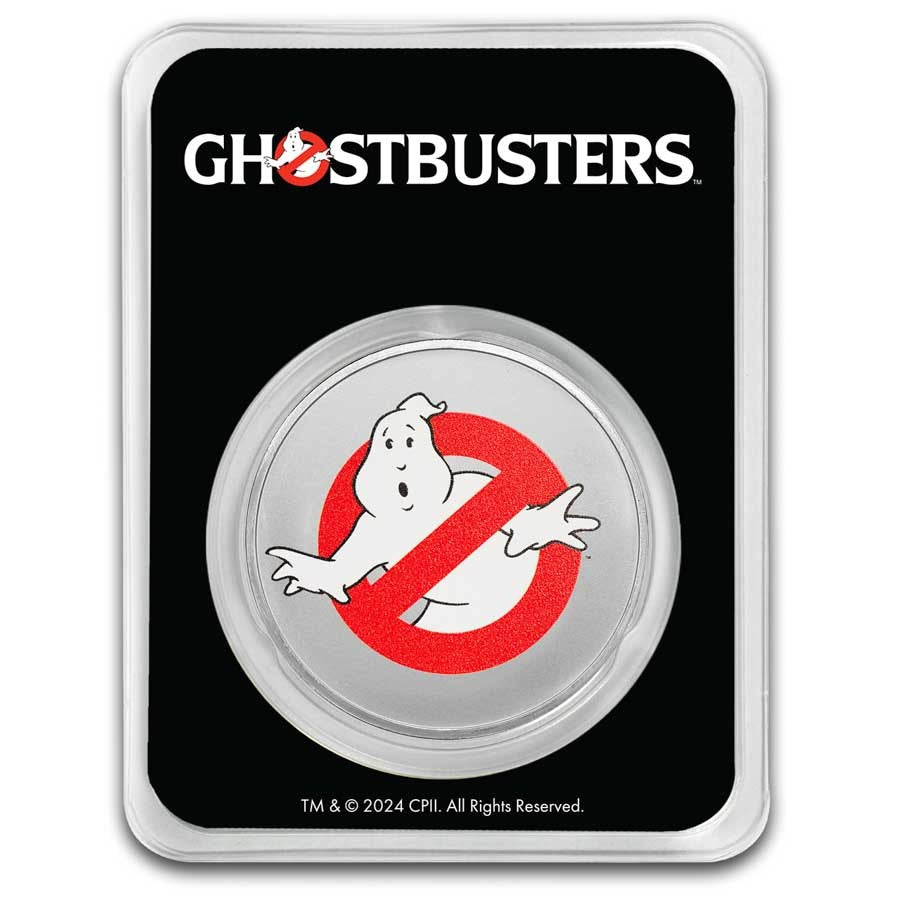 2024 Niue 1oz Pure Silver Ghostbusters Round  40th Anniversary