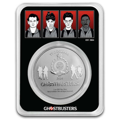 2024 Niue 1oz Pure Silver Ghostbusters Round  40th Anniversary