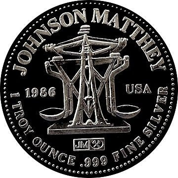 1oz Pure Silver Round - Johnson Matthey Freedom