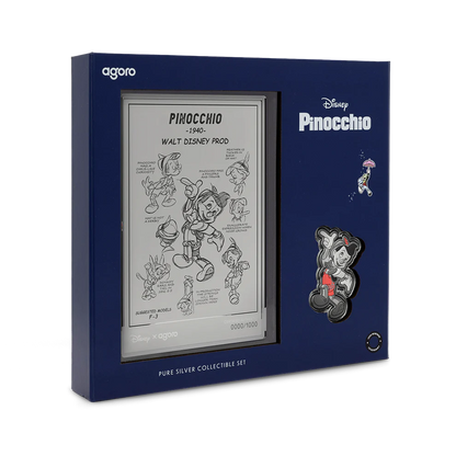 Disney Pinocchio Collectible Set
3/4 oz Silver Coin + 5 g Silver Foil Set