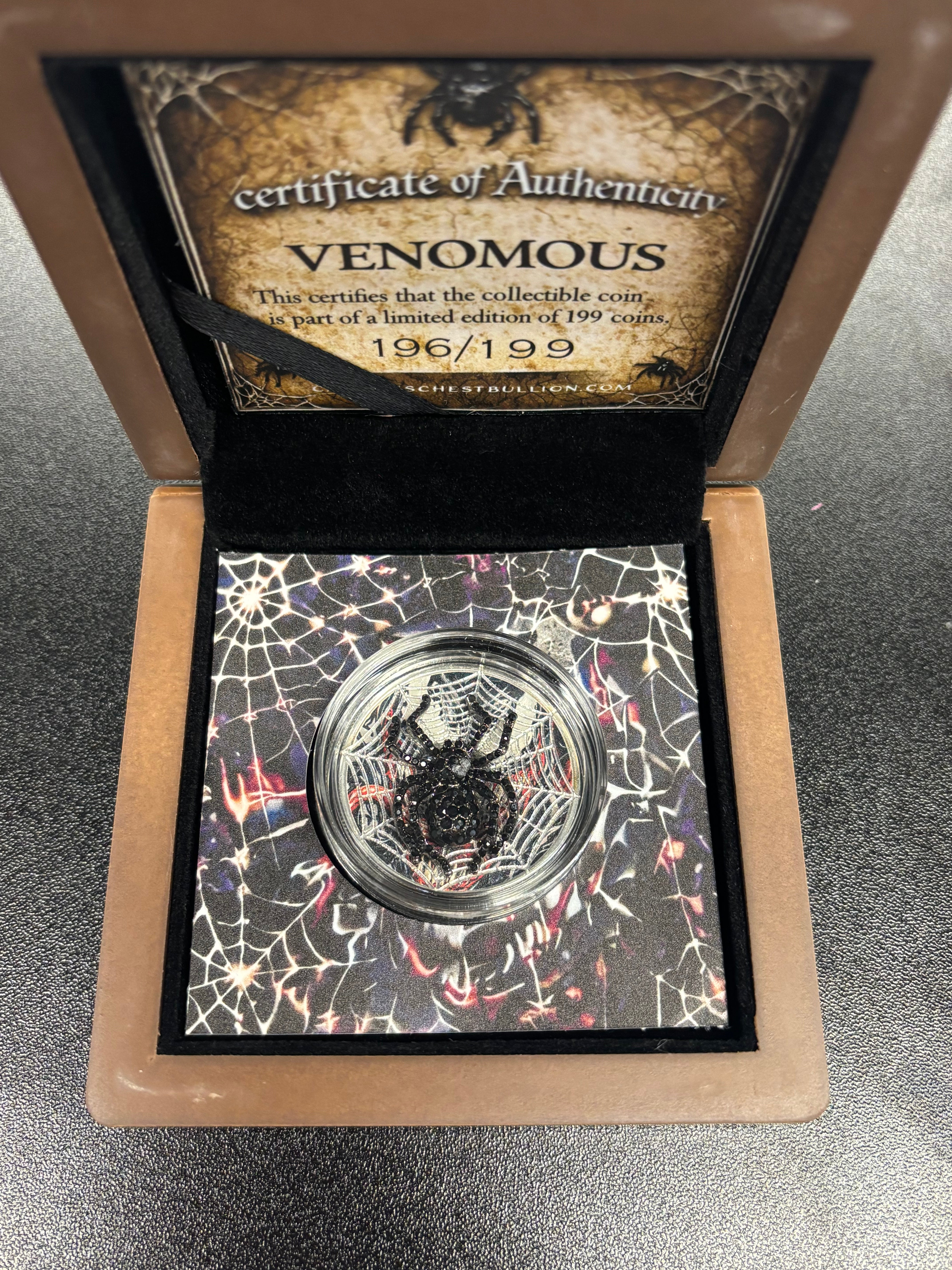 1oz Pure Silver Venom Maple Coin