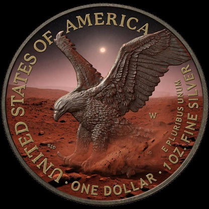 1oz Pure Silver American Eagle ‘On Mars’