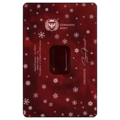 Christmas Edition 1g Gold Bar - Germania Mint