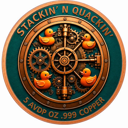 5oz Copper Round Quackens