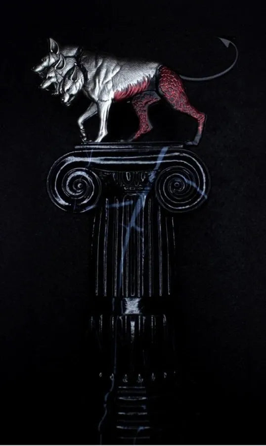 2025 South Korea Mythical Beasts Cerberus 2oz .999 Silver Antiqued Colorized Stacker