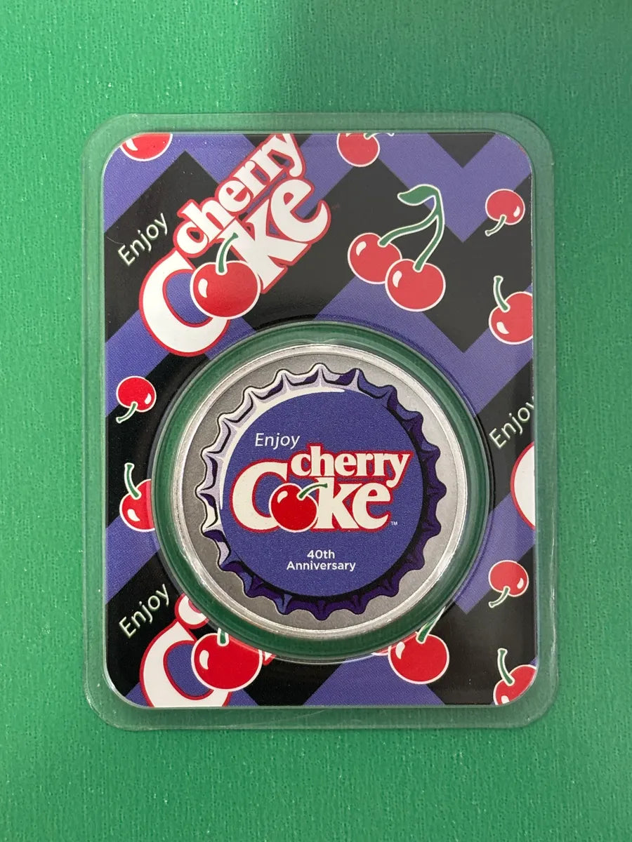 1oz .999 Silver Cherry Coke Round In TEP