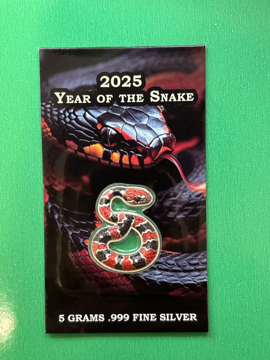 5g .999 Silver Snake Carded